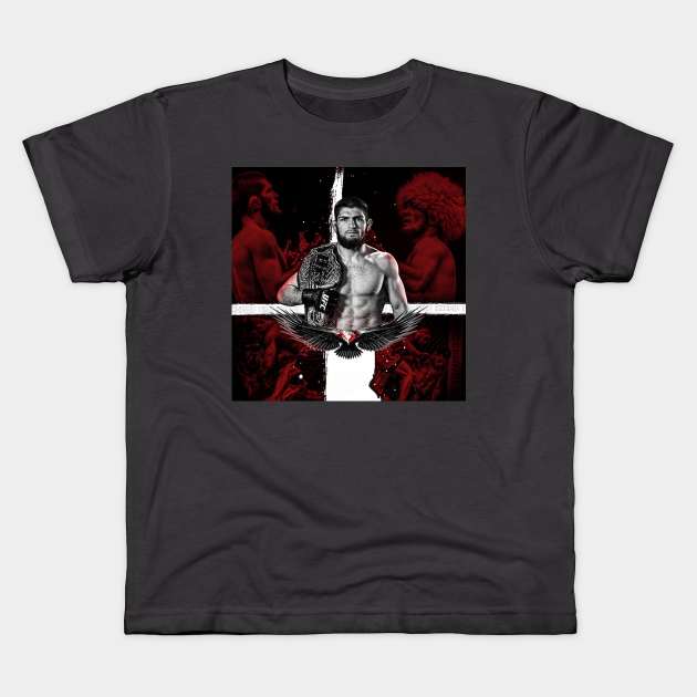 Khabib 'The Eagle' Nurmagomedov Kids T-Shirt by Fit-Flex